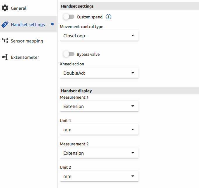 handset Setting